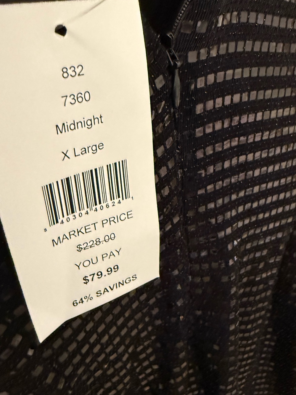 NWT Black Sequin Halter Maxi Skirt with Sleek Shine - Picture 7 of 12